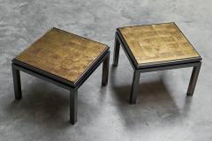 Guy LeFevre Pair of Side Tables in Verre glomis Guy Lefevre for Maison Jansen - 4528714
