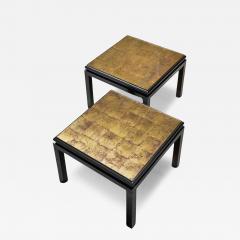 Guy LeFevre Pair of Side Tables in Verre glomis Guy Lefevre for Maison Jansen - 4528916