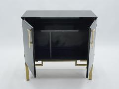 Guy LeFevre Rare cabinet bar Guy Lefevre for Maison Jansen brass lacquered 1970s - 1820383