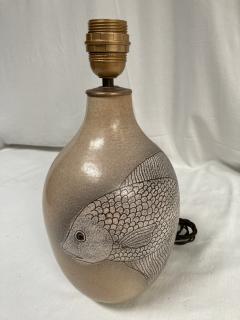 Guy Rey Millet 1970s Studio pottery ceramic lamp by Millet Vallauris - 3736012