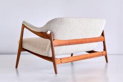 H Brockmann Petersen Important Brockmann Petersen Sofa in Nutwood and Boucl Louis G Thiersen 1951 - 2083650