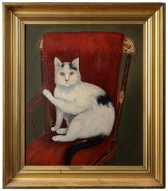 H GUILFORD Cat Seated on a One Armed Rocker - 3023330