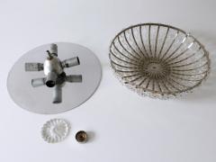 H Richter Modern Glass Flower Flush Mount or Sconce by H Richter 1950s - 2764337