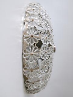 H Richter Modern Glass Flower Flush Mount or Sconce by H Richter 1950s - 2764339
