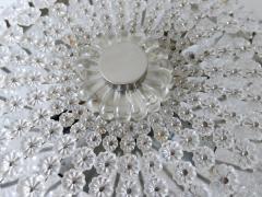 H Richter Modern Glass Flower Flush Mount or Sconce by H Richter 1950s - 2764341