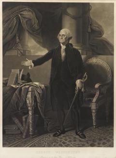 H S Sadd 1844 George Washington Engraving by H S Sadd - 3493499