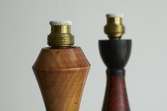 H Steinpatz H Steinpatz Pair of Hand Painted Amsterdamse School Table Lamps 1920s - 4468295