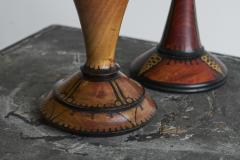 H Steinpatz H Steinpatz Pair of Hand Painted Amsterdamse School Table Lamps 1920s - 4468304