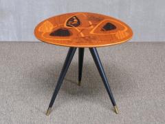 H Sundling AB Swedish Modern Intarsia Side Table H Sundling AB Tr nas Sweden 1950s - 4731582