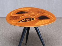 H Sundling AB Swedish Modern Intarsia Side Table H Sundling AB Tr nas Sweden 1950s - 4731583