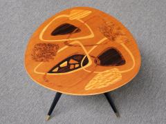 H Sundling AB Swedish Modern Intarsia Side Table H Sundling AB Tr nas Sweden 1950s - 4731586