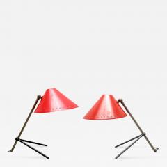 H Th J A Busquet Pair of Red Pinocchio Lamps - 263870