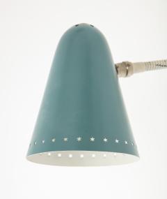 H Th J A Busquet Robins Egg Blue Wall Light by H Busquet for Hala Zeist Netherlands ca 1960 - 3034696