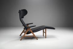 H W Klein Black Lounge Chair by H W Klein Denmark 1960s - 1317538