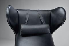 H W Klein Black Lounge Chair by H W Klein Denmark 1960s - 1317544