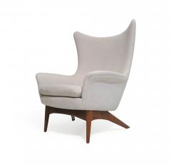 H W Klein H W Klein Danish Wingback Recliner Lounge Chair - 2950365
