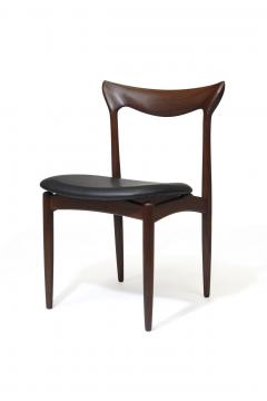 H W Klein H W Klein Sculpted Back Dining Chairs of Walnut Set of Six - 1220730