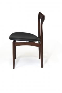 H.W. Klein - H.W. Klein Sculpted Back Dining Chairs of Walnut, Set of Six