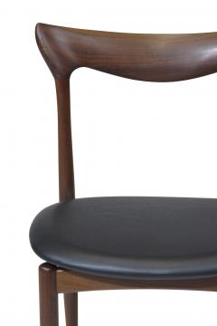 H W Klein H W Klein Sculpted Back Dining Chairs of Walnut Set of Six - 1220733