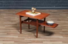 H W Klein H W Klein Teak Side Table w Pull Out Tray for Bramin - 4372759