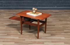 H W Klein H W Klein Teak Side Table w Pull Out Tray for Bramin - 4372760