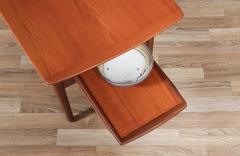 H W Klein H W Klein Teak Side Table w Pull Out Tray for Bramin - 4372765
