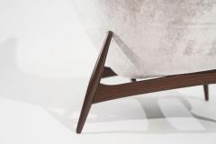 H W Klein Scandinavian Modern Egg Chair by H W Klein for Bramin Moble C 1950s - 3397425