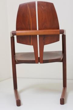 H Wayne Raab Pair of Wooden Studio Armchairs by H Wayne Raab US 1970s - 677797