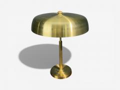 H vik Lys Large Table Lamp Brass Sheet Norway 1970s - 4495476