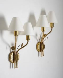 H vik Verk Scandinavian Mid Century Wall Lamps in Brass - 2335552