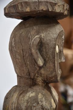HAMPADONG Kalimantan TRIBAL ART Carved Figure MAILE with CHILD - 3149085