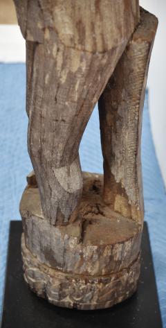 HAMPADONG Kalimantan TRIBAL ART Carved Figure MAILE with CHILD - 3149087