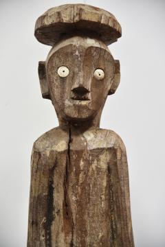 HAMPADONG Kalimantan TRIBAL ART Carved Figure MAILE with CHILD - 3149152