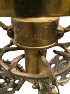 HAROLD HARRIS POST MODERN BRONZE MIXED METALS INDUSTRIAL PARTS GEARS SCULPTURE - 4647914