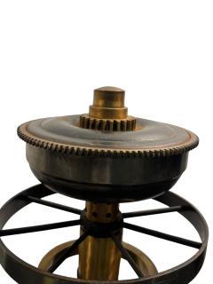 HAROLD HARRIS POST MODERN BRONZE MIXED METALS INDUSTRIAL PARTS GEARS SCULPTURE - 4647919