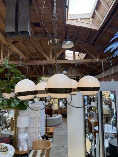 HEIKKI TURUNEN 5 Light Opal Chandelier Attributed to Heikki Turunen 1970s - 4621179