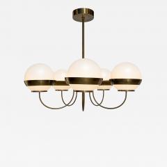 HEIKKI TURUNEN 5 Light Opal Chandelier Attributed to Heikki Turunen 1970s - 4621883