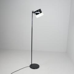 HEIKKI TURUNEN Heikki Turunen Floor Lamp Model 30 138 in Black White Orno 1970s Finland - 4334531