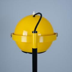 HEIKKI TURUNEN Heikki Turunen Floor Lamp Model 30 180 in Black Yellow Orno 1970s Finland - 4334543