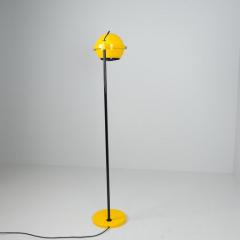 HEIKKI TURUNEN Heikki Turunen Floor Lamp Model 30 180 in Black Yellow Orno 1970s Finland - 4334544