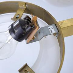 HEIKKI TURUNEN Sculptural Mid Century Chandelier Brass Glass Heikki Turunen Orno 1970s - 4423367