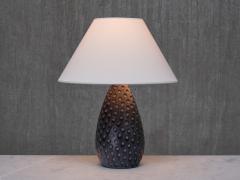 HELGE STERBERG Helge sterberg Drop Shaped Dimpled Ceramic Table Lamp Denmark 1950s - 4562753