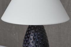 HELGE STERBERG Helge sterberg Drop Shaped Dimpled Ceramic Table Lamp Denmark 1950s - 4562754