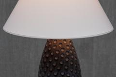 HELGE STERBERG Helge sterberg Drop Shaped Dimpled Ceramic Table Lamp Denmark 1950s - 4562755