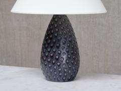 HELGE STERBERG Helge sterberg Drop Shaped Dimpled Ceramic Table Lamp Denmark 1950s - 4562757