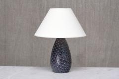 HELGE STERBERG Helge sterberg Drop Shaped Dimpled Ceramic Table Lamp Denmark 1950s - 4562819