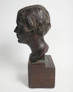 HERBERT MCRAE MILLER PATINATED PLASTER BUST OF A WOMAN CARMENCITA BY HERBERT MCRAE MILLER - 2457718