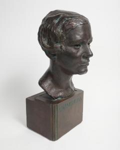 HERBERT MCRAE MILLER PATINATED PLASTER BUST OF A WOMAN CARMENCITA BY HERBERT MCRAE MILLER - 2457735