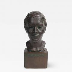 HERBERT MCRAE MILLER PATINATED PLASTER BUST OF A WOMAN CARMENCITA BY HERBERT MCRAE MILLER - 2459888