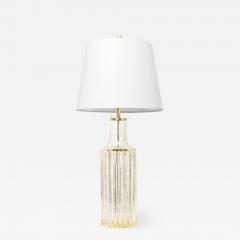 HIGHLY TEXTURED SCANDINAVIAN MODERN GLASS LAMP - 1589953